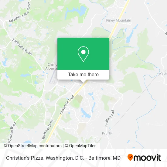 Christian's Pizza map
