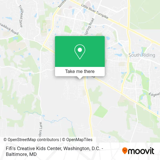 Fifi's Creative Kids Center map