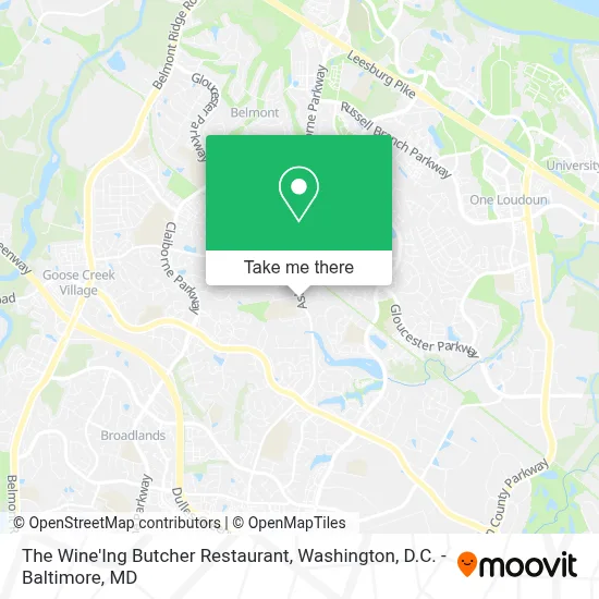 The Wine'Ing Butcher Restaurant map