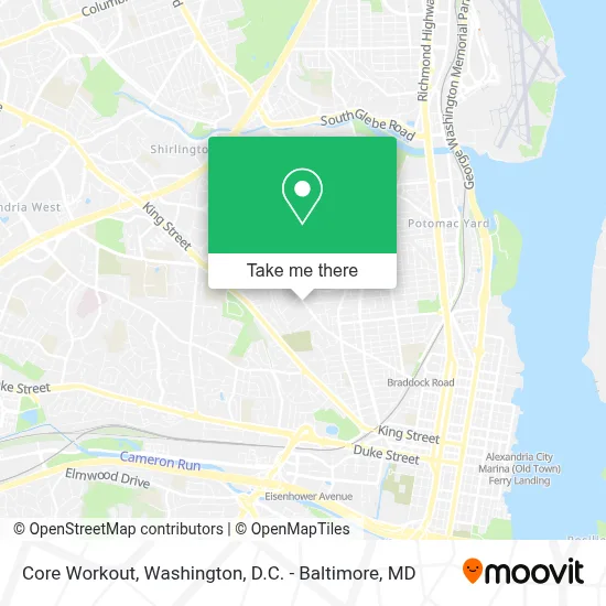 Core Workout map