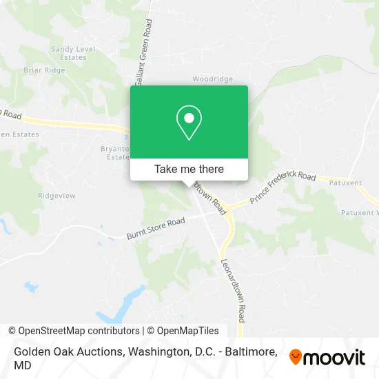 Golden Oak Auctions map