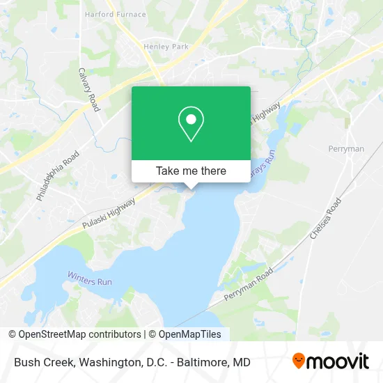 Bush Creek map