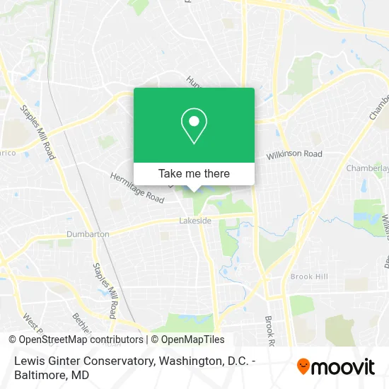 Lewis Ginter Conservatory map
