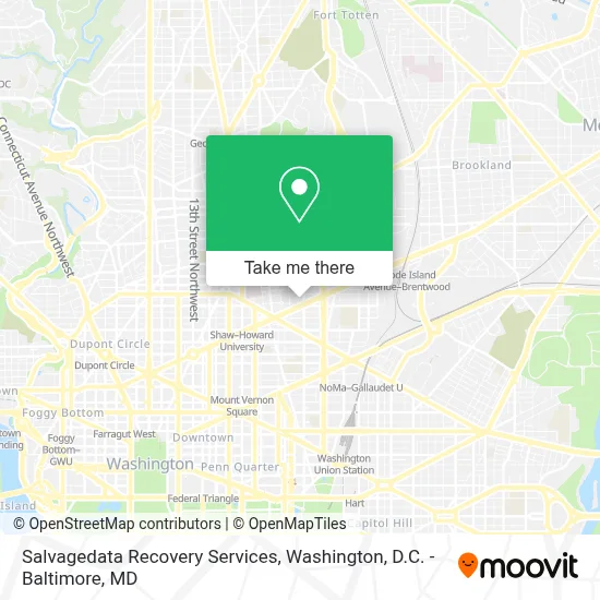 Salvagedata Recovery Services map