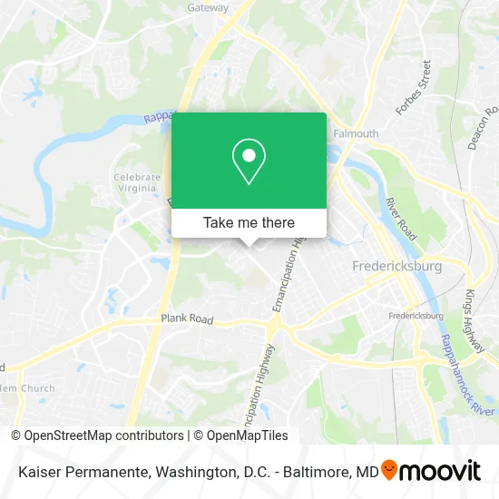 Kaiser Permanente map