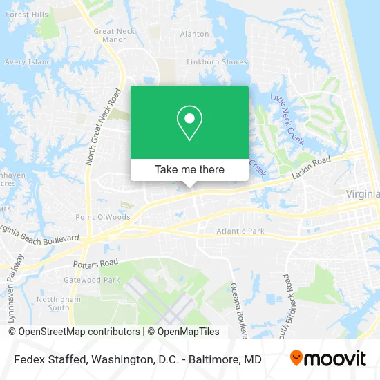 Fedex Staffed map