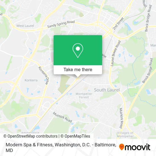 Modern Spa & Fitness map