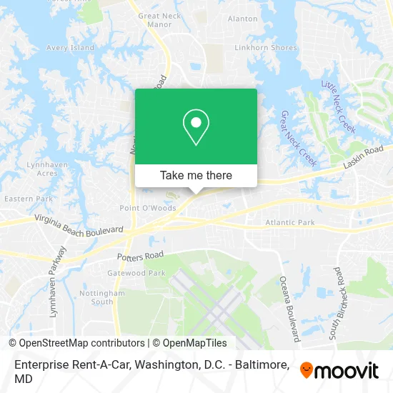 Enterprise Rent-A-Car map