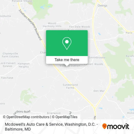 Mcdowell's Auto Care & Service map