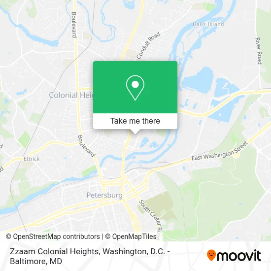 Zzaam Colonial Heights map
