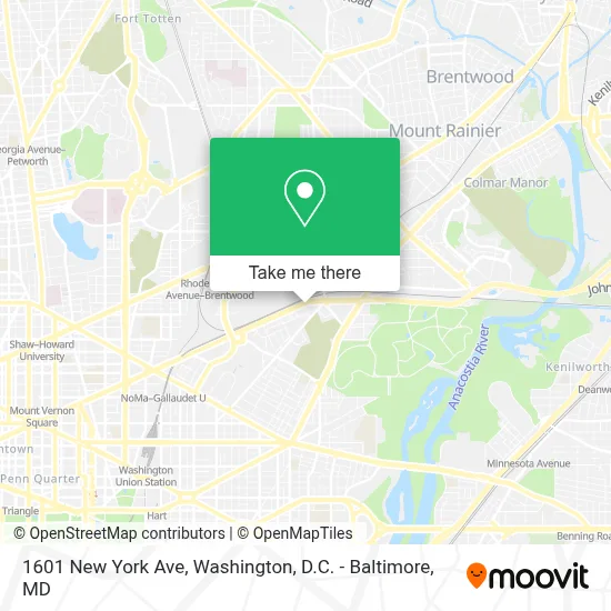 1601 New York Ave map