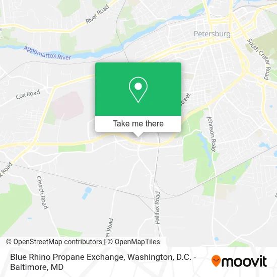 Blue Rhino Propane Exchange map