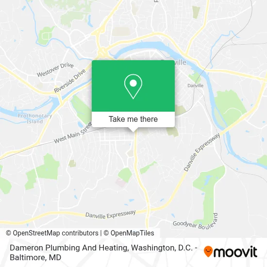 Dameron Plumbing And Heating map