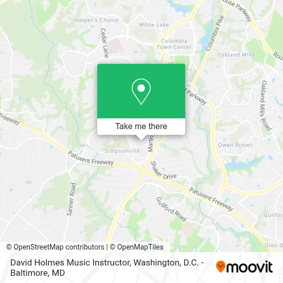 David Holmes Music Instructor map