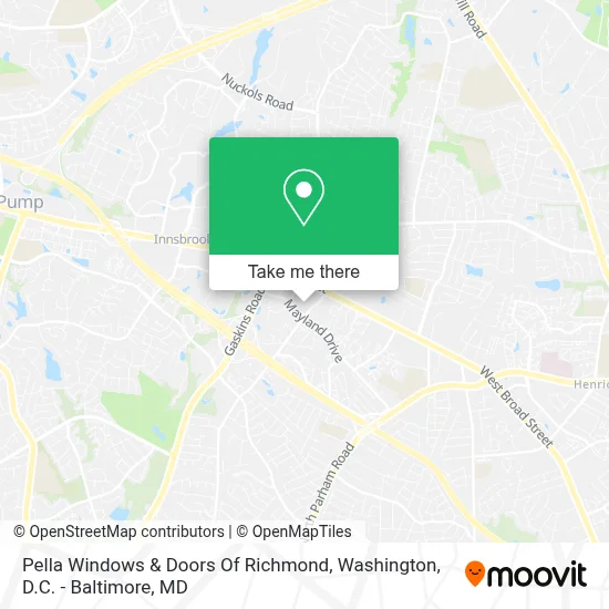 Pella Windows & Doors Of Richmond map