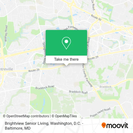 Brightview Senior Living map