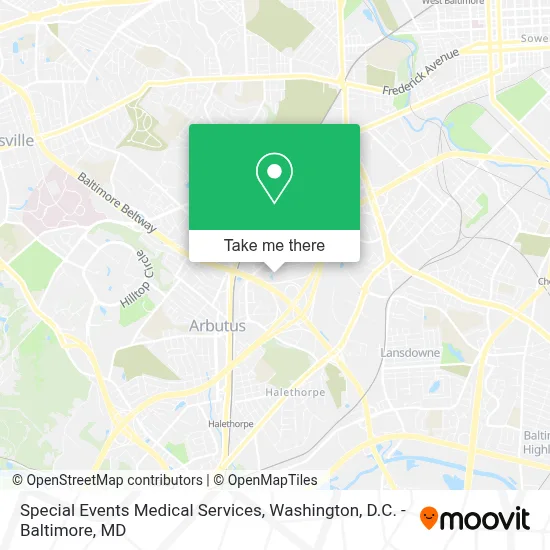 Special Events Medical Services map