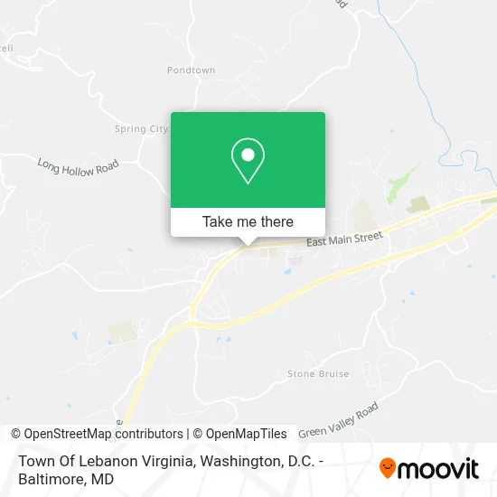 Town Of Lebanon Virginia map