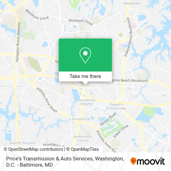 Price's Transmission & Auto Services map