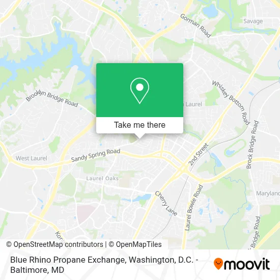 Blue Rhino Propane Exchange map