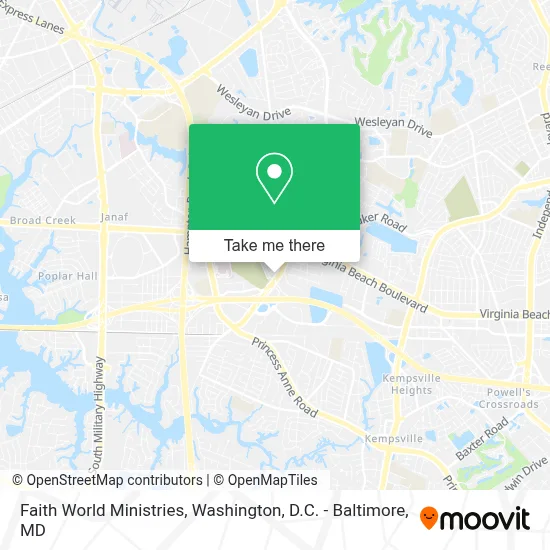 Faith World Ministries map