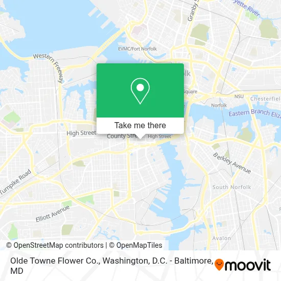 Olde Towne Flower Co. map