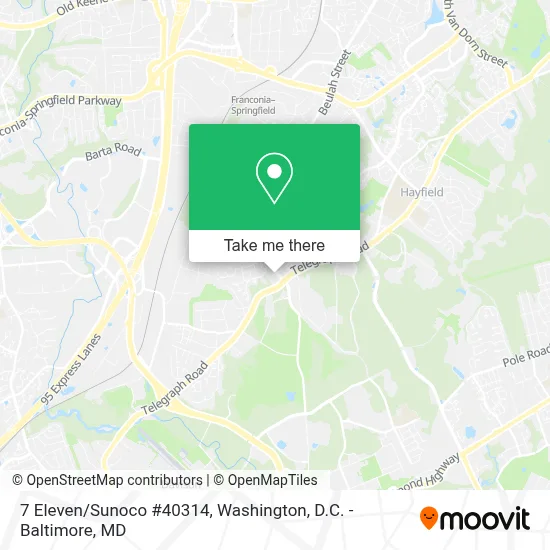 7 Eleven/Sunoco #40314 map
