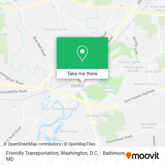 Friendly Transportation map