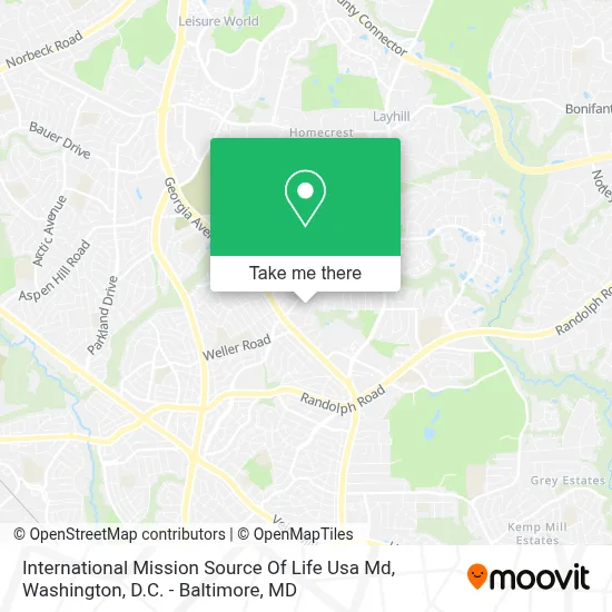 International Mission Source Of Life Usa Md map
