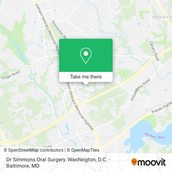 Dr Simmons Oral Surgery map