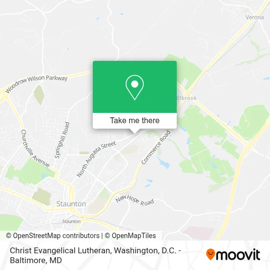 Christ Evangelical Lutheran map