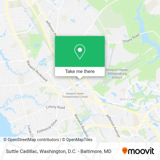 Suttle Cadillac map