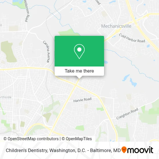 Children's Dentistry map