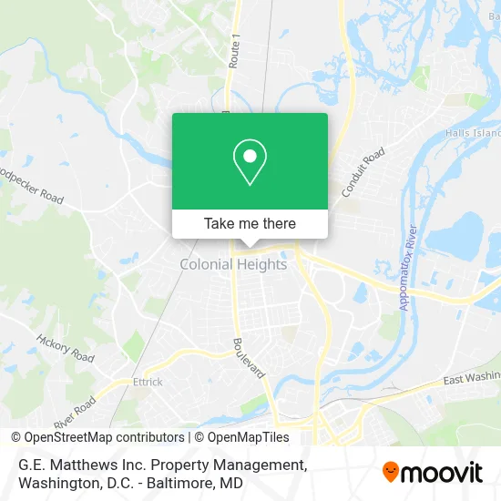 G.E. Matthews Inc. Property Management map