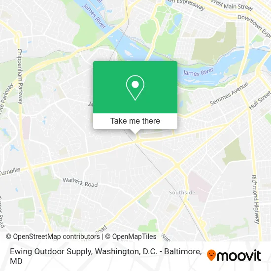 Ewing Outdoor Supply map