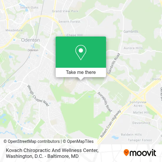 Kovach Chiropractic And Wellness Center map