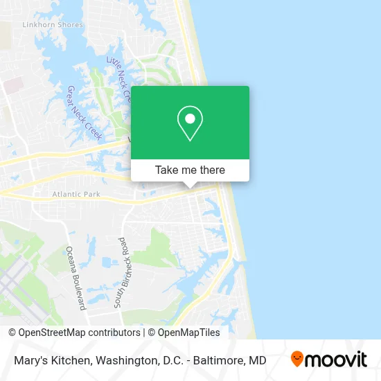 Mary's Kitchen map