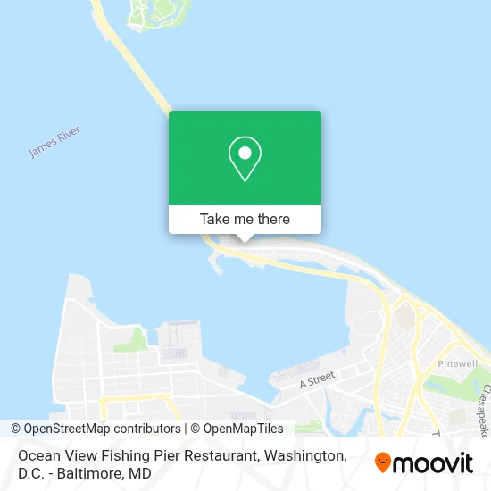 Ocean View Fishing Pier Restaurant map