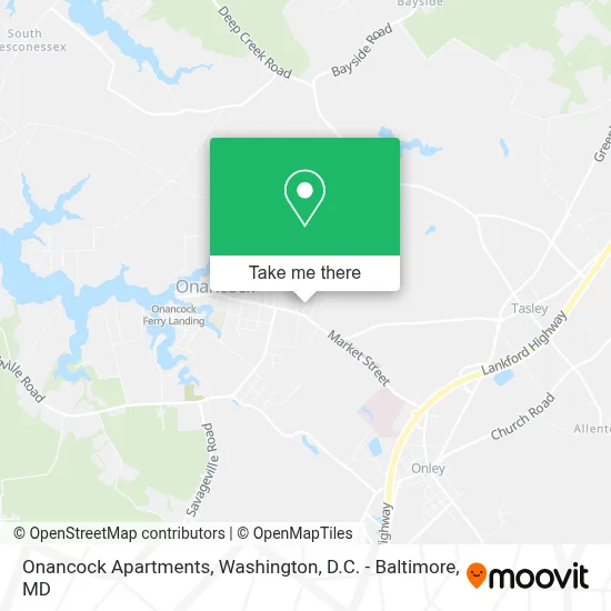 Onancock Apartments map
