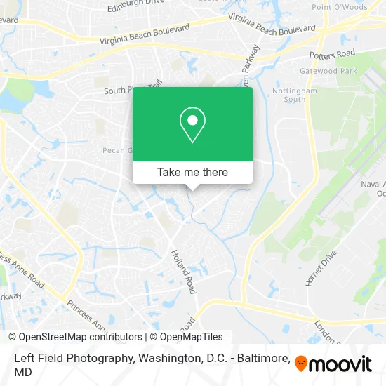 Left Field Photography map