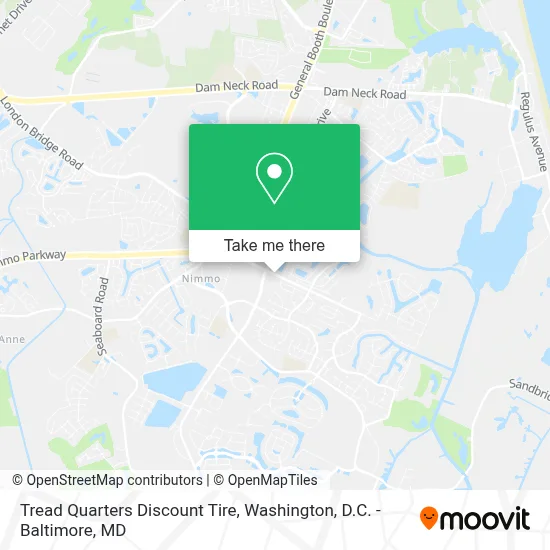 Tread Quarters Discount Tire map