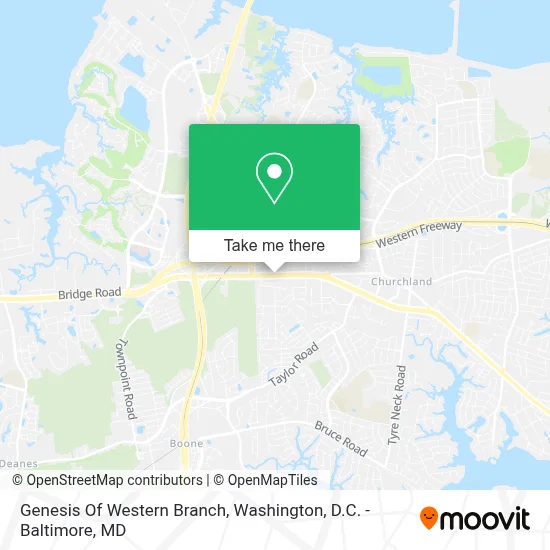 Genesis Of Western Branch map