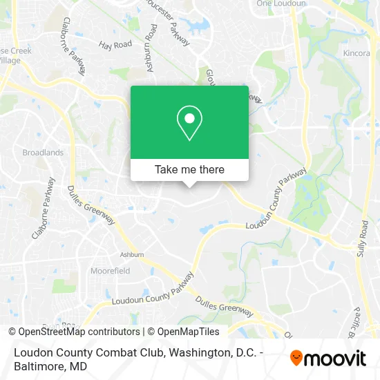 Loudon County Combat Club map