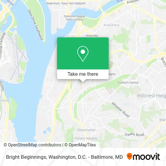 Bright Beginnings map
