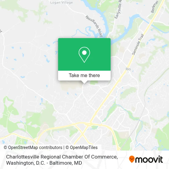 Charlottesville Regional Chamber Of Commerce map