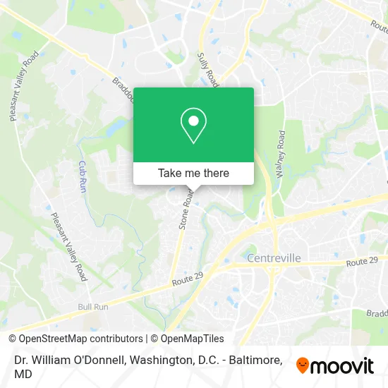 Dr. William O'Donnell map
