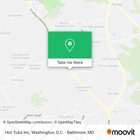 Hot Tubs Inc map