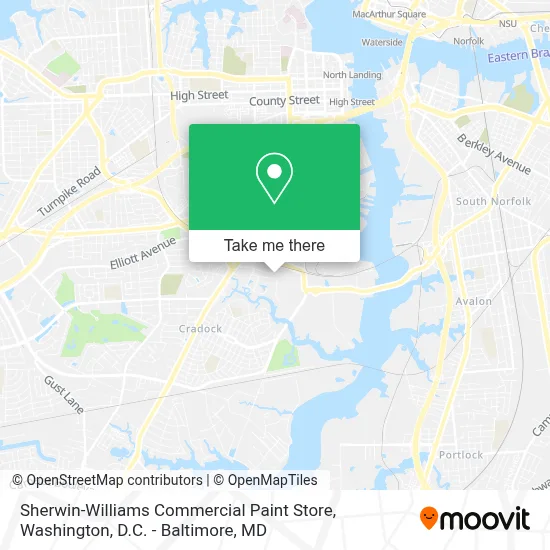 Sherwin-Williams Commercial Paint Store map