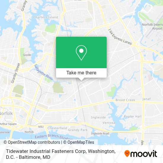 Tidewater Industrial Fasteners Corp map
