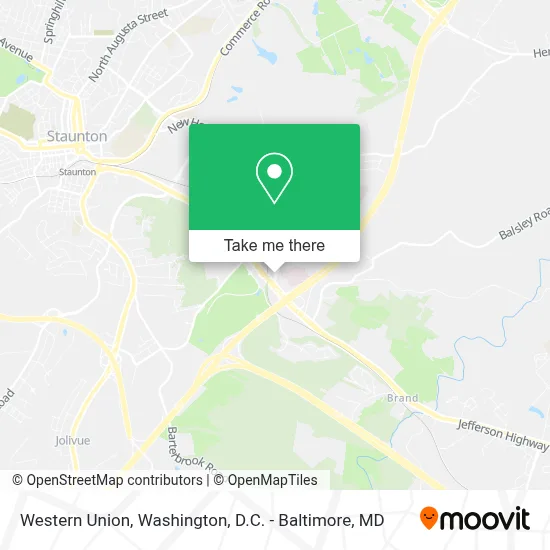 Western Union map